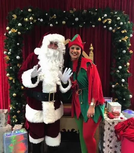 Professional Santa Alan Sloggett at a corporate Christmas event in Melbourne